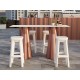 Sgabello Frozen Square Stool Plust Collection