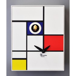 Orologio a Cucù D’Apres Mondrian by Pirondini Italia