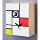 Orologio a Cucù D’Apres Mondrian by Pirondini Italia