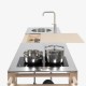 Cucina freestanding con cassetto e piano cottura a induzione by STIP