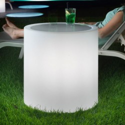 Tavolino Home Fitting Cilindro luminoso by Lyxo Design
