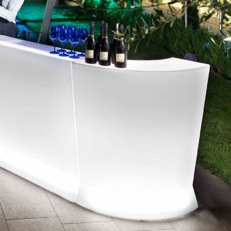Bancone Bar illuminato Marvy (corner) by Lyxo Design