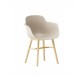 Poltroncina Sicla gambe in legno by Infiniti Design