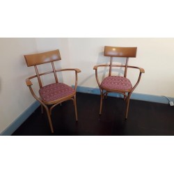 Coppia sedie con braccioli by Gebruder Thonet Vienna