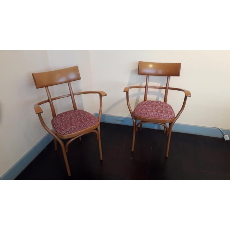 Coppia sedie con braccioli by Gebruder Thonet Vienna