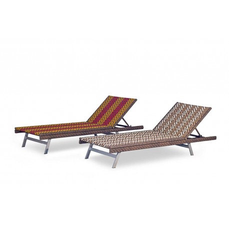 Lettino da giardino reclinabile Flat by PARIGIANI
