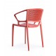 Sedia in polipropilene colorato con braccioli Fiorellina di Infiniti Design
