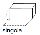 Modulo con anta ribalta - apertura singola